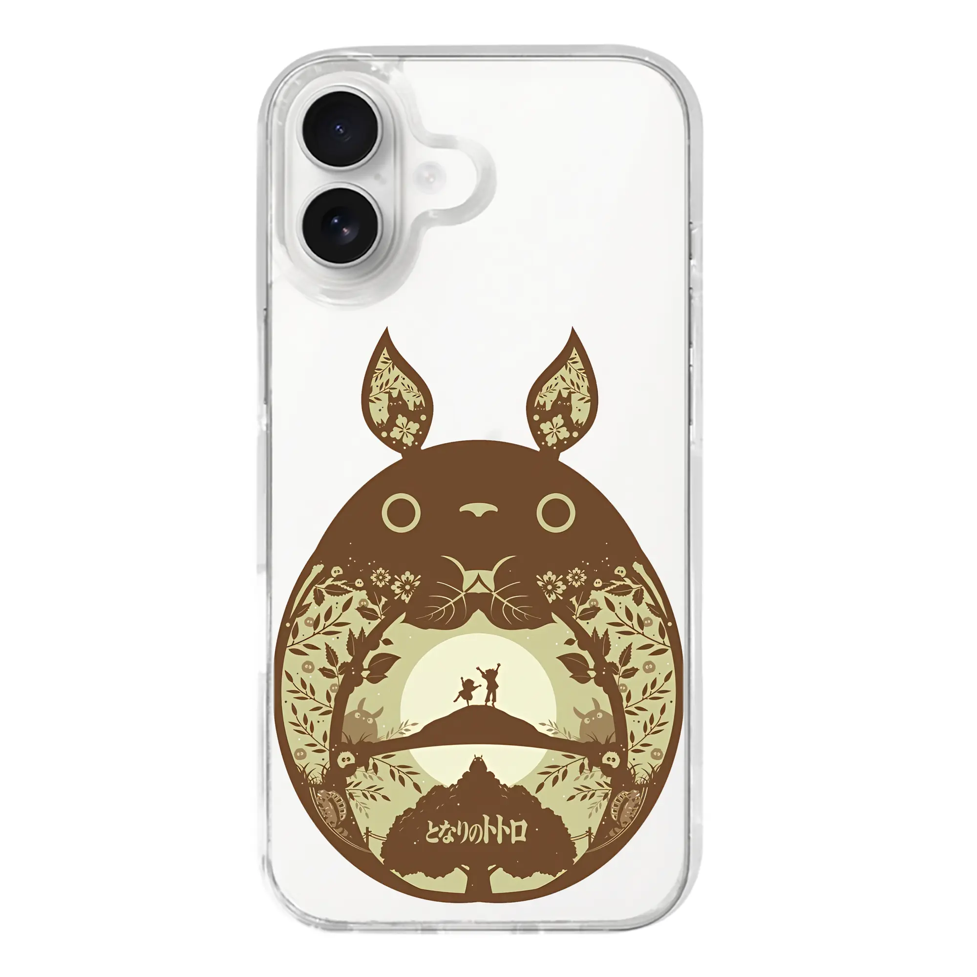 となりのトトロ グッズ トトロ - iPhone 17シリーズ 透明スマホケース – 薄型・耐衝撃・精密フィット保護カバー